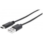 CABLE USB,MANHATTAN,354981,-C V3.1, C-A 3.0M NEGRO