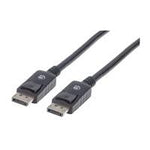 CABLE DISPLAYPORT MANHATTAN MACHO-M 1M NEGRO BLINDADO 4K@60HZ 306935