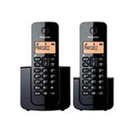 TELEFONO PANASONIC KX-TGB112MEB INALAMBRICO BASICO BASE HANDSET 20 NUMEROS IDENTIFICADOR DE LLAMADAS, 50 NUMEROS DIRECTORIO LOCALIZADOR DE AURICULAR NEGRO