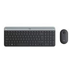 TECLADO-MOUSE LOGITECH MK470 ULTRA DELGADO NEGRO INALAMBRICO USB PC-WINDOWS-SURFACE