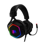 AUDIFONOS GAMER BALAM RUSH HESIX HS760 - ALAMBRICOS - DIADEMA INMERSIVA - USB - MICROFONO FLEXIBLE DESMONTABLE - ILUMINACION RGB - NEGRO - BR-929776