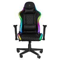 SILLA GAMER BALAM RUSH LIGHTNING RUSH - RGB - HASTA 150 KG - PISTON CLASE 4 - INCLINACION 90° - 100° - CONTROL REMOTO - NEGRO - BR-931267