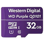 MEMORIA WD PURPLE SC QD101 MICRO SDHC 32GB VIDEOVIGILANCIA 24-7 CLASE 10 U1 LECT 50MB-S ESC 40MB-S WDD032G1P0C
