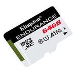 MEMORIA KINGSTON MICRO SD HIGH ENDURENCE 64GB UHS-I CLASE 10 P- VIDEOVIGILANCIA (SDCE-64GB)