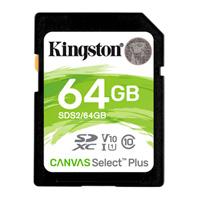 MEMORIA KINGSTON SDXC CANVAS SELECT PLUS 64GB UHS-I CLASE 10 (SDS2-64GB) 