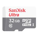 MEMORIA SANDISK MICRO SDHC 32GB ULTRA 100MB-S CLASE 10 C-ADAPTADOR SDSQUNR-032G-GN3MA