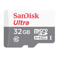 MEMORIA SANDISK MICRO SDHC 32GB ULTRA 100MB-S CLASE 10 C-ADAPTADOR SDSQUNR-032G-GN3MA