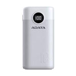 BATERIA DE RESPALDO POWER BANK ADATA P10000QCD 10000MAH-2 USB A- 1 USB C-INDICADOR DE CARGA DIGITAL-BLANCO (AP10000QCD-DGT-CWH)
