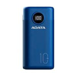 BATERIA DE RESPALDO POWER BANK ADATA P10000QCD 10000MAH-2 USB A- 1 USB C-INDICADOR DE CARGA DIGITAL-AZUL (AP10000QCD-DGT-CDB)