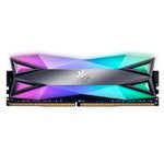 MEMORIA ADATA UDIMM DDR4 8GB PC4-25600 3200MHZ CL16 1.5V XPG SPECTRIX D60G RGB GRIS CON DISIPADOR-PC-GAMER-ALTO RENDIMIENTO (AX4U32008G16A-ST60)