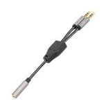 ADAPTADOR AUDIO 3.5MM 1 H A 2 M, 15CM MANHATTAN 356121