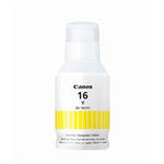 BOTELLA DE TINTA CANON GI-16 AMARILLO,RENDIMIENTO 9,000 PAGINAS,COMPATIBLE: MAXIFY GX7010,MAXIFY GX6010,MAXIFY GX5010