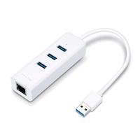 TP-LINK ADAPTADOR USB 2 EN 1 - HUB DE 3 PTOS USB 3.0-ETHERNET GB-UE330