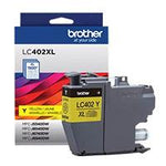 CARTUCHO BROTHER LC402XLY AMARILLO, RENDIMIENTO 1500 PAGINAS