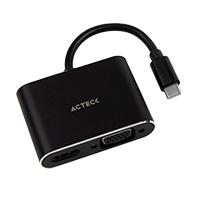 ADAPTADOR ACTECK USB-C HDMI+VGA SHIFT PLUS AV420 M-H-H AC-934657