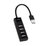 HUB ACTECK PORT X 2 DH420 - USB A - 4 PUERTOS USB 2.0 - 30 CM - NEGRO - AC-934671