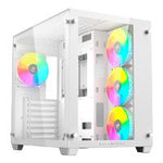 GABINETE GAMER BALAM RUSH TANK PRO GM930 - ATX - MINI TORRE - MICRO ATX - MINI ITX - PANEL CRISTAL TEMPLADO REMOVIBLE - VENTILADOR RGB - MALLA METALICA - 2 X SSD - 2 X HDD - BLANCO - BR-935951