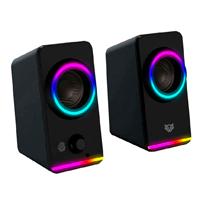 BOCINA GAMER BALAM RUSH GLIMM STYLEB G565 - ALAMBRICA USB - 3.5 MM - CONEXION BT - AUX - SONIDO ESTEREO - 10 W - ILUMINACION LED - NEGRO - BR-936996