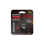 MEMORIA ADATA MICRO SDXC-SDHC 256GB UHS-I VIDEOVIGILANCIA 24-7 100MB-85MB 4K CLASE 10 U3 V30 A2  C-ADAPTADOR (AUSDX256GUI3V30SHA2-RA1)