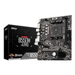 MB MSI B550 AMD S-AM4 4A GEN-2XDRR4 3200MHZ-PCIE 4.0-HDMI-DVI-4XUSB 3.2-M.2-MICRO ATX-GAMA MEDIA