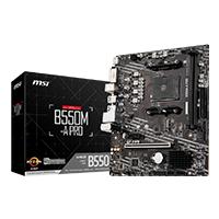 MB MSI B550 AMD S-AM4 4A GEN-2XDRR4 3200MHZ-PCIE 4.0-HDMI-DVI-4XUSB 3.2-M.2-MICRO ATX-GAMA MEDIA