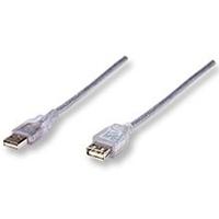CABLE EXTENSION MANHATTAN USB V2.0 M H 4.5M PLATEADO 480 MBPS 340502