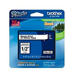 CINTA LAMINADA BROTHER TZE231 NEGRO SOBRE BLANCO 12MM TZE231