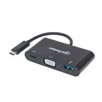 CONVERTIDOR DE VIDEO MANHATTAN DE USB TIPO C A SVGA HEMBRA 152044