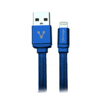 CABLE VORAGO USB-APPLE LIGHTNING (8 PINES) 1 METRO AZUL CAB-119-BL
