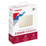 DISCO DURO EXTERNO TOSHIBA 2TB USB 3.2 CANVIO ADVANCE V10 BLANCO (HDTCA20XW3AA)